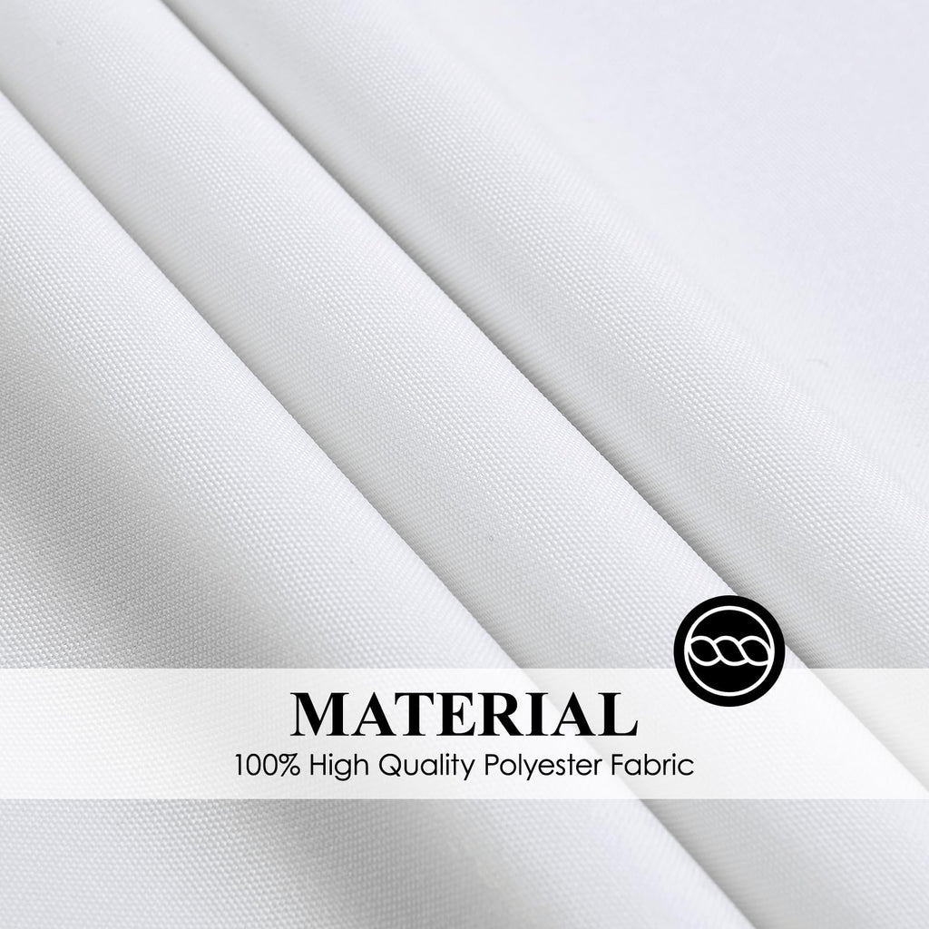 10 Pack White Round Tablecloths 120 Inch for Dining Tables