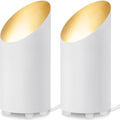 2 Pack Uplighting Indoor Floor Can Light, 5W Up Lights with 2700K LED GU10 Bulbs, Uplights Floor Spot Lights Indoor