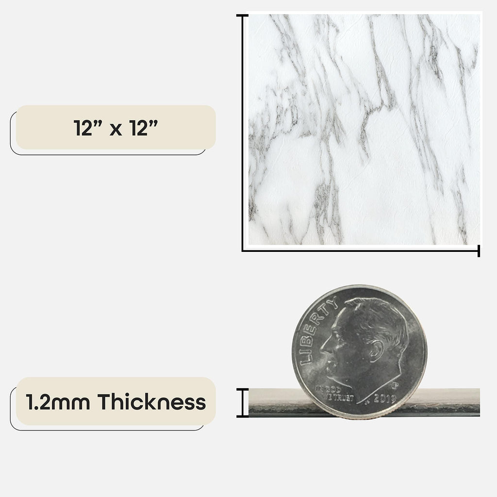 Nexus Self Adhesive 12-Inch Vinyl Floor Tiles, 20 Tiles, 12 x 12 in