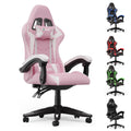 Gaming Chair with Lumbar Support, Ergonomic Gamer Chair Pink
