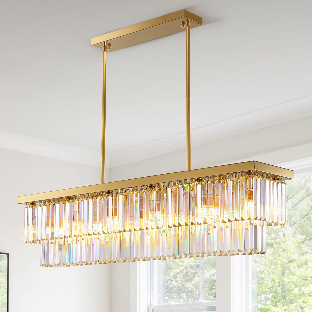 Tiered Crystal Chandeliers