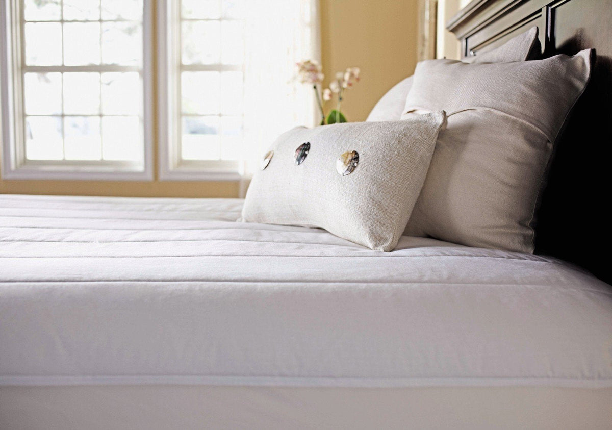 Heated Mattress Pad | Quilted Polyester, 10 Heat Settings, White, King