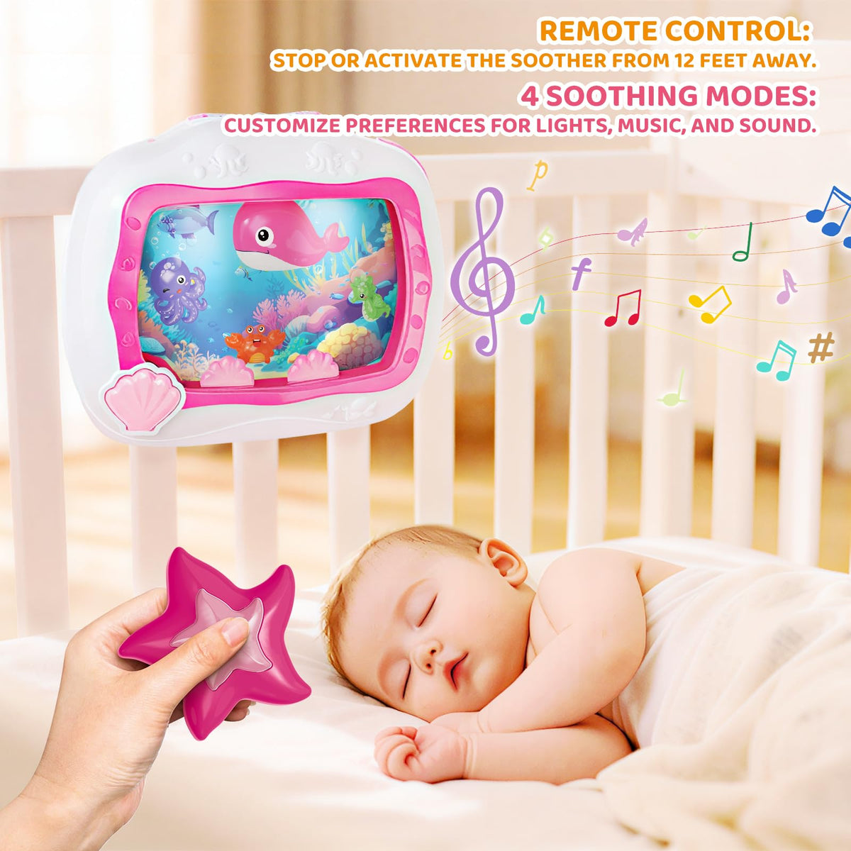 Sleep Soother Musical Toy with Light for Newborns