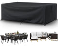 Patio Furniture Covers 92" L x 40" W x 32" H Outdoor Table Furniture Cover Waterproof Rectangle 600D Patio Sectional