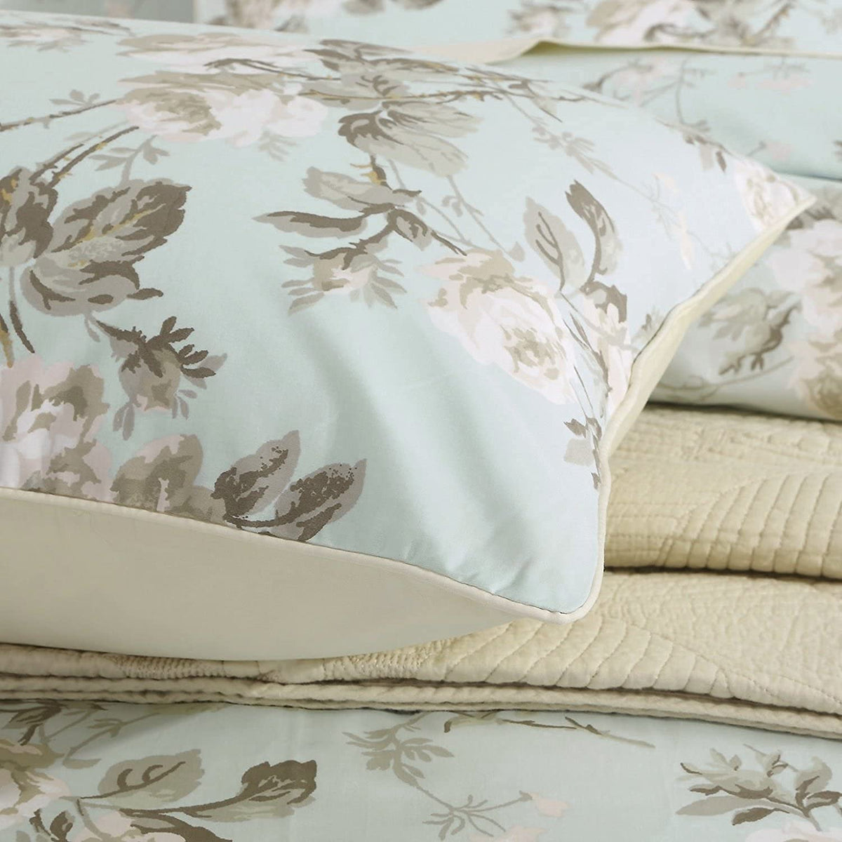 French Country Garden Toile Floral Duvet Cover Bedding Set Cotton Asian Style Tapestry Chinoiserie Peony