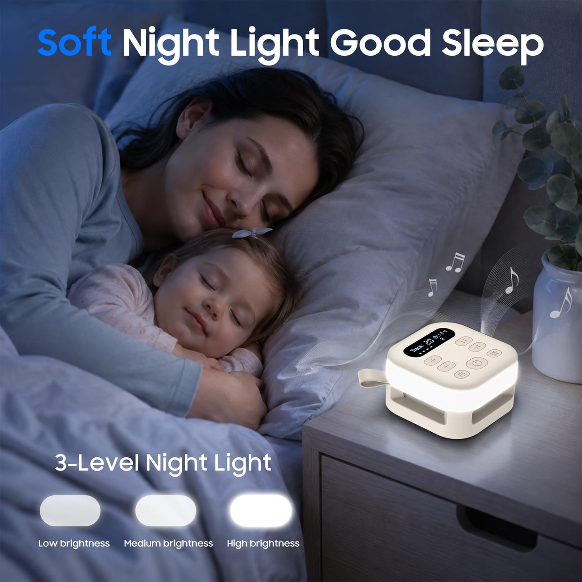 White Noise Machine & Portable Sound Machine Essentials for Baby & Adults