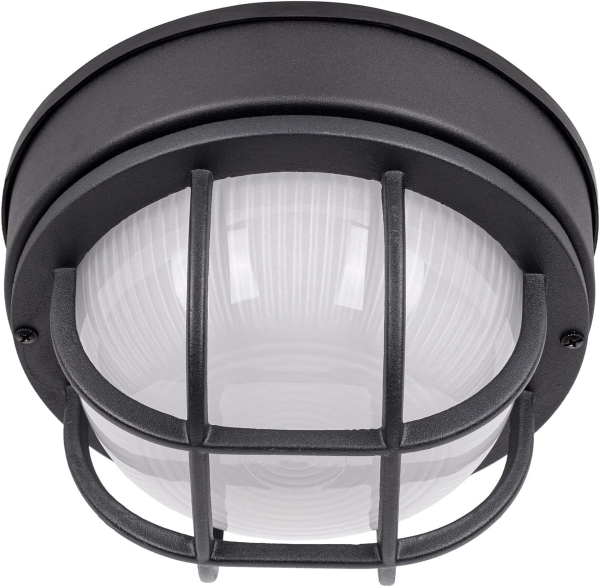 YoonLIT 8.0 inch Outdoor LED Bulkhead Light Fixture, Wall or Ceiling Flush Mount Waterproof, for Porch, Basement