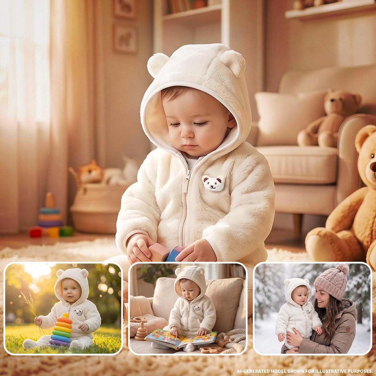 Baby Girl Snowsuit Infant Snow Pant And Jacket Boys Clothes Coats