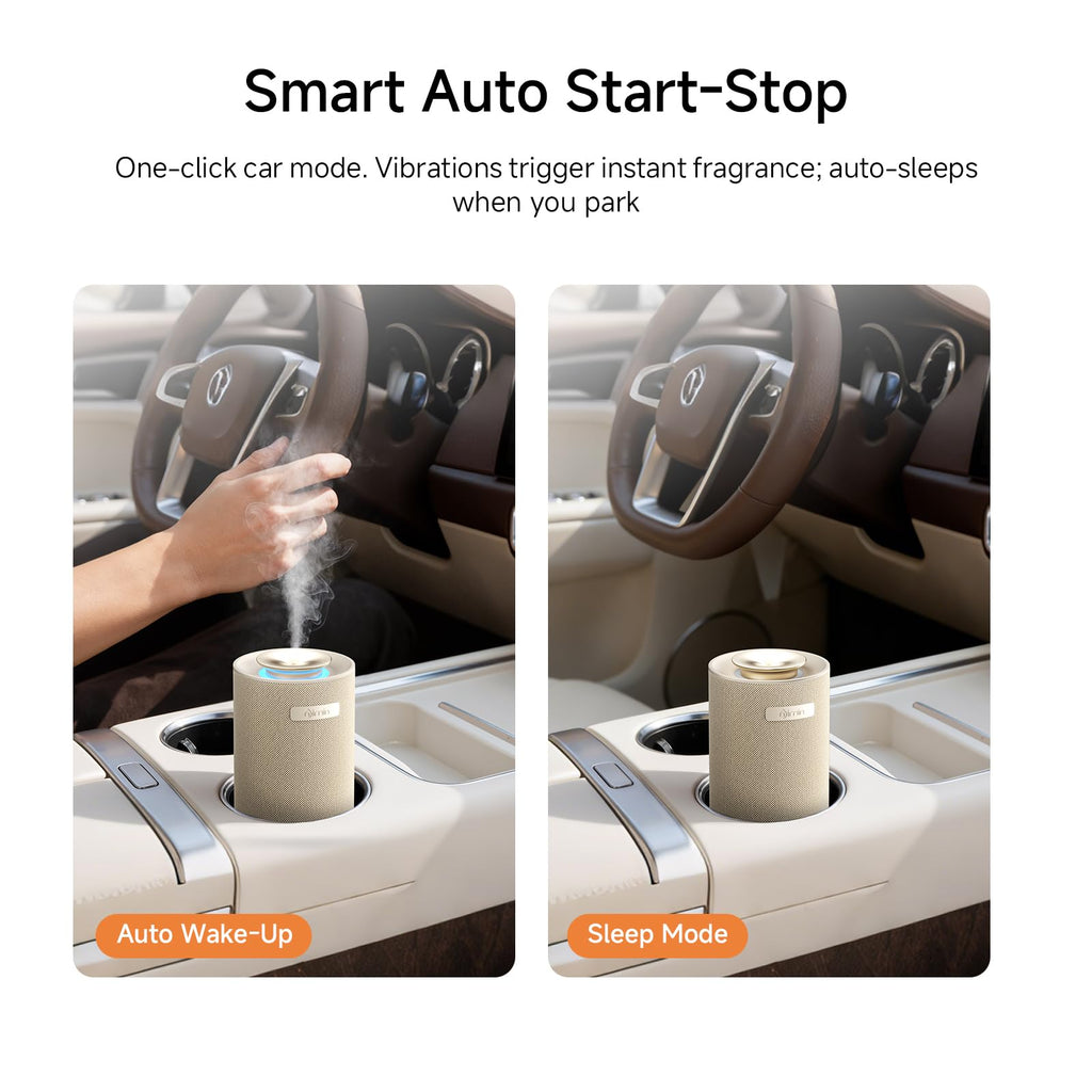 Waterless Essential Oil Diffuser & Car, Cordless Scent Diffuser