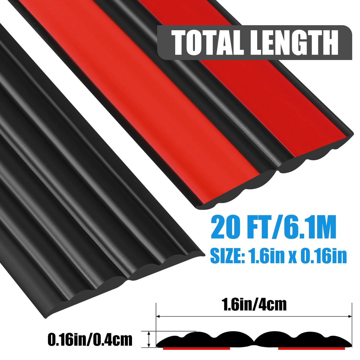 Corner Trim Molding Peel and Stick 1.6 in x 20 Ft Flexible Ceiling Trim Moulding Self Adhesive Corner Wall Edge