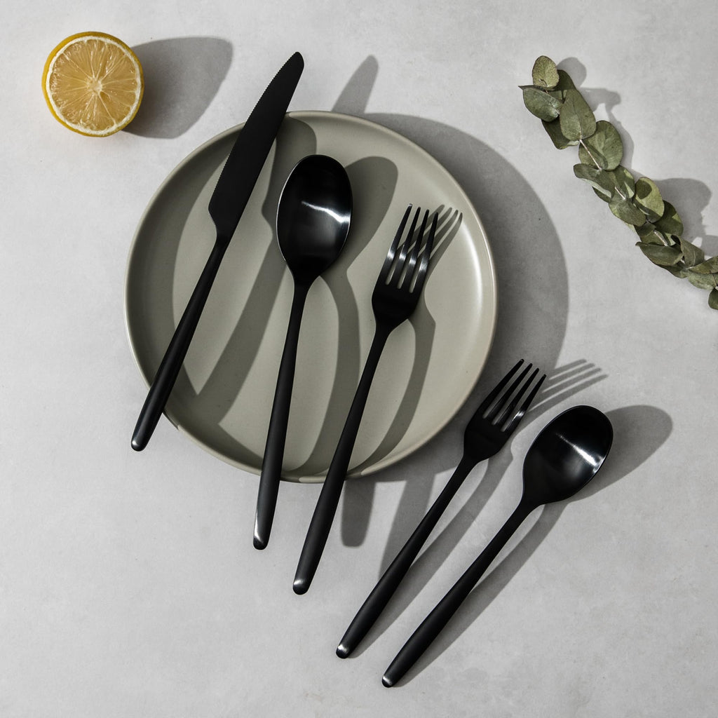Minimalist 2.0 80-Piece Flatware Set, 18/10 Stainless Steel