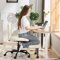 Ergonomic Cross Legged and ADHD Meditation Chair with Silent Wheels for Home Office Desk Chair and Yoga, Wider