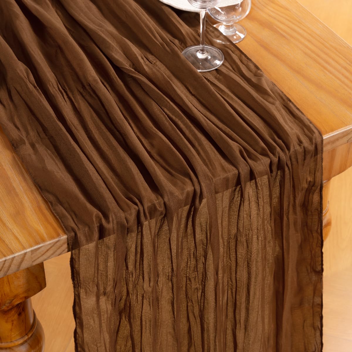 Brown Cheesecloth Table Runners 10 Pack Fall Runners