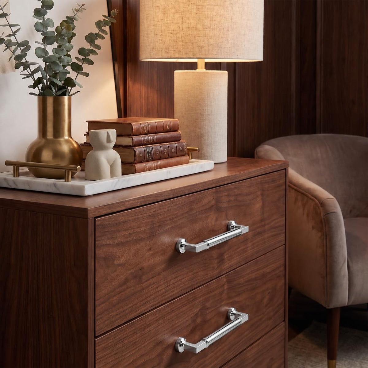 3-Pack Appliance Handle Pull 12-Inch(305mm) Polished Nickel Cabinet Pulls,Heavy-Duty Solid Handles Cabinets