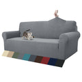 1 Piece Jacquard Couch Covers for 3 Cushion Couch High Stretch Sofa Cover for Pets Dogs Anti Slip Extra Large Sofa