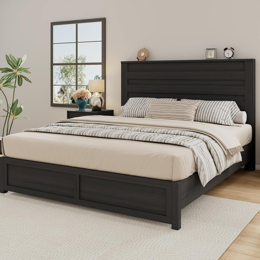 Farmhouse Platform Bed with 49" Headboard & Footboard