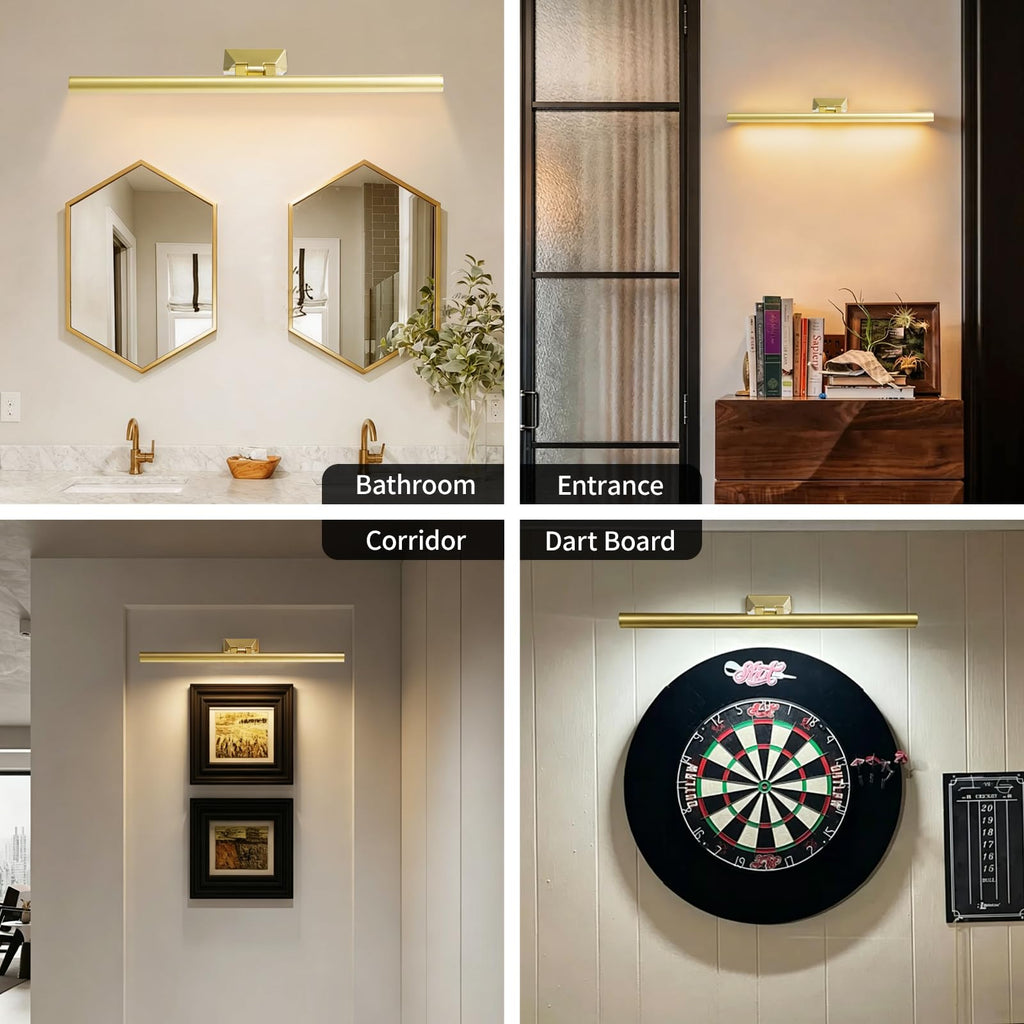 9'' Picture Light for Wall, 5000mAh Rechargeable Wall Lights, 3 Colors, Stepless Dimmable LED Art Painting Light
