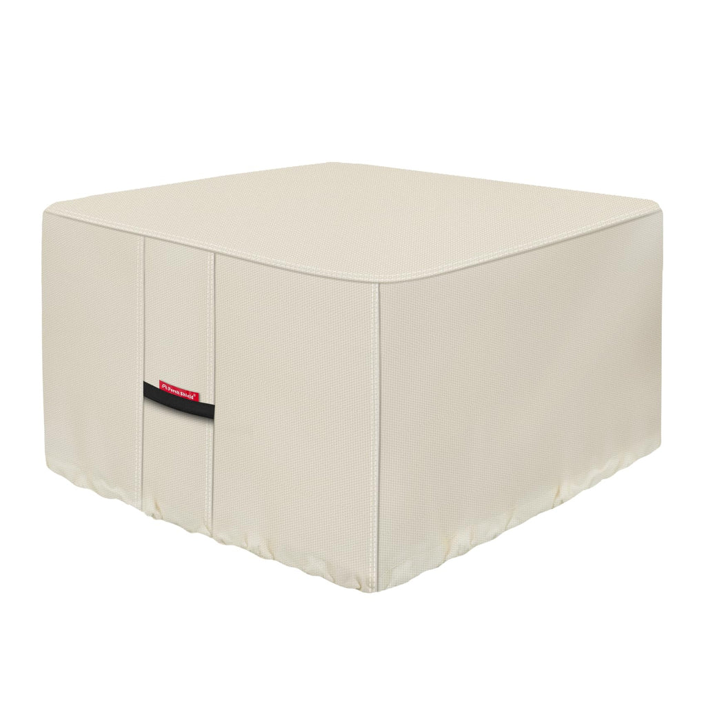 Square Patio Fire Pit Table Cover 36 x 36 inch, Beige