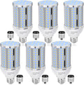 44W LED Corn Light Bulb(6 Pack),Fanless,(390 Watt Equivalent) E26/E39 Medium/Large Mogul Base LED Cob Lamp 5000K