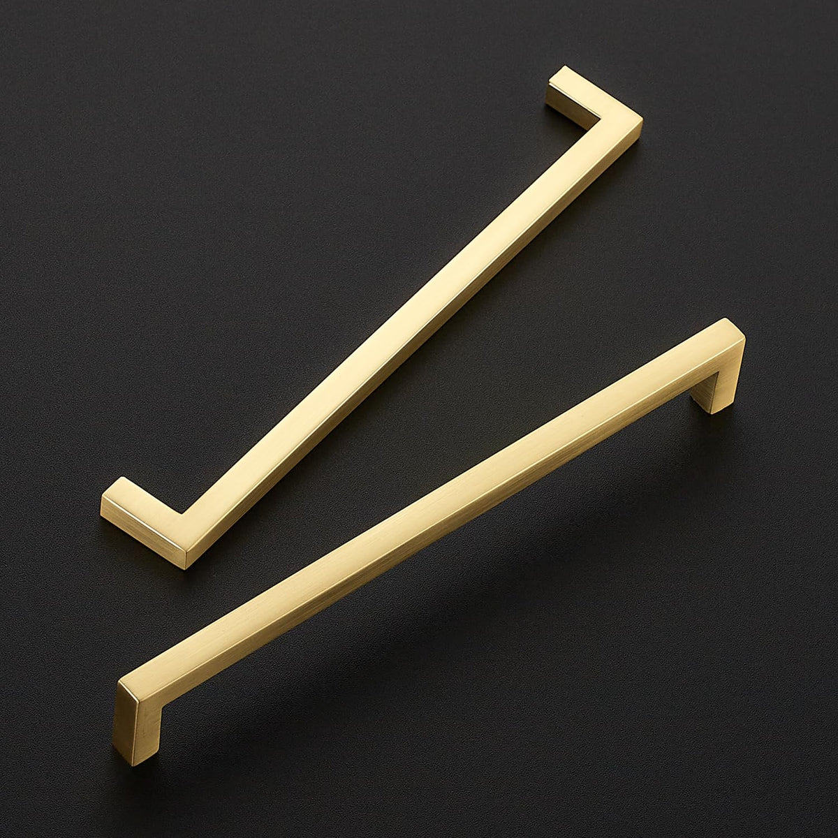 Brushed Gold Cabinet Handles Solid Cabinet Pulls 7-1/2 Inch 30 Pack