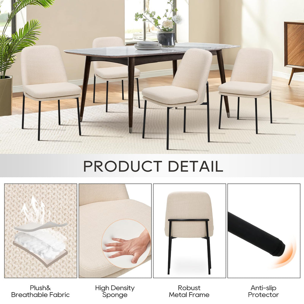 Upholstered Set of 2, Beige