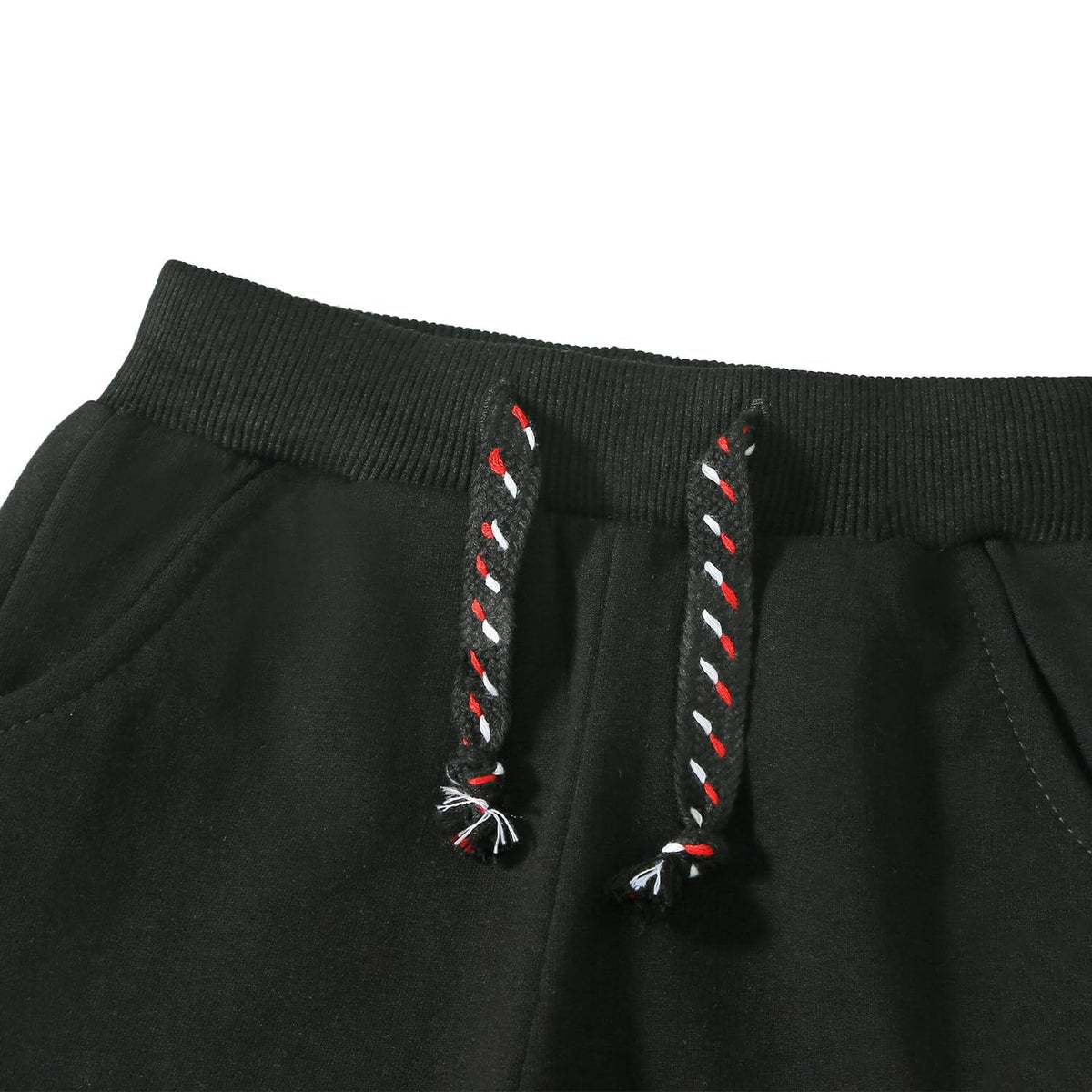 Boys Pants Sweatpants,3 Pack Cotton Pull On Jogger Pants Black/Grey