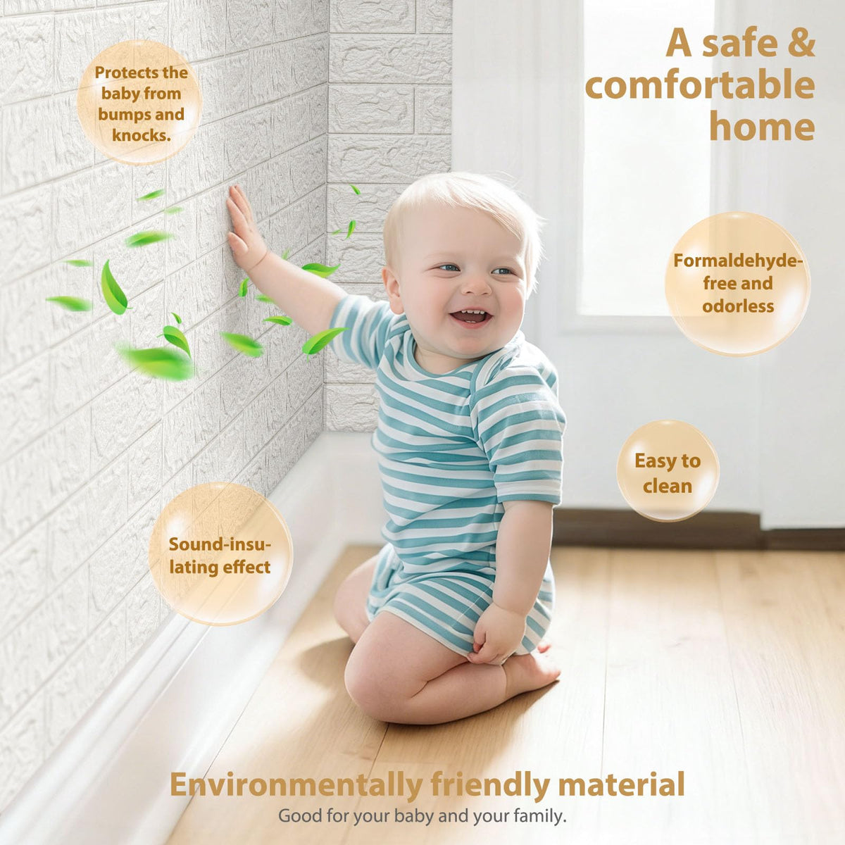 3D Wall Panels Peel and Stick, Waterproof PE Foam (30)