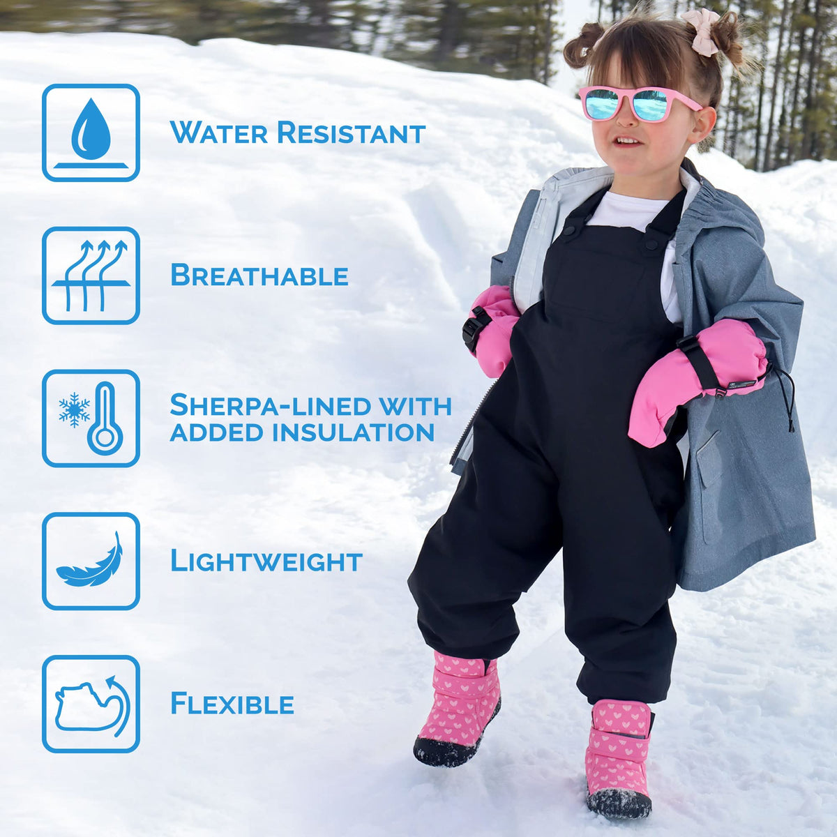 Toasty-Dry Booties for Toddlers (Grey Construction, US 4)