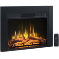 Adam Electric Fireplace Insert with Front Trim Kit, 23" W x 17" H with Front Trim Kit, 1500W Heater, Remote