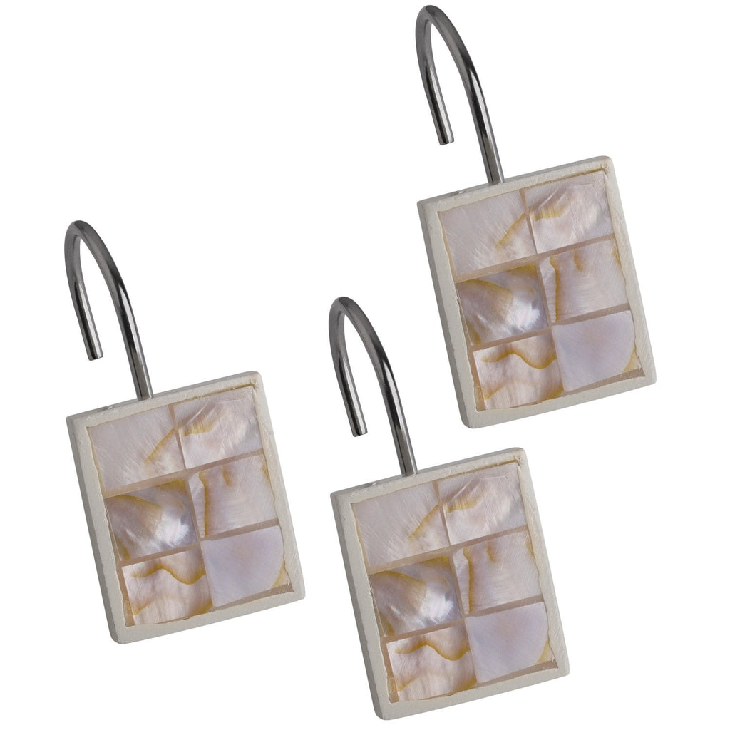 Milano Shower Curtain Hooks Decorative | Set of 12