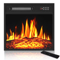 18 Inch Electric Fireplace Insert with LED Realistic Flame, 750/1500W