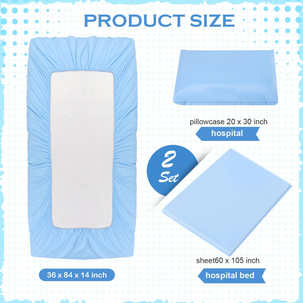 6 Pack Hospital Bed Sheets Set Elastic Jersey Nursing