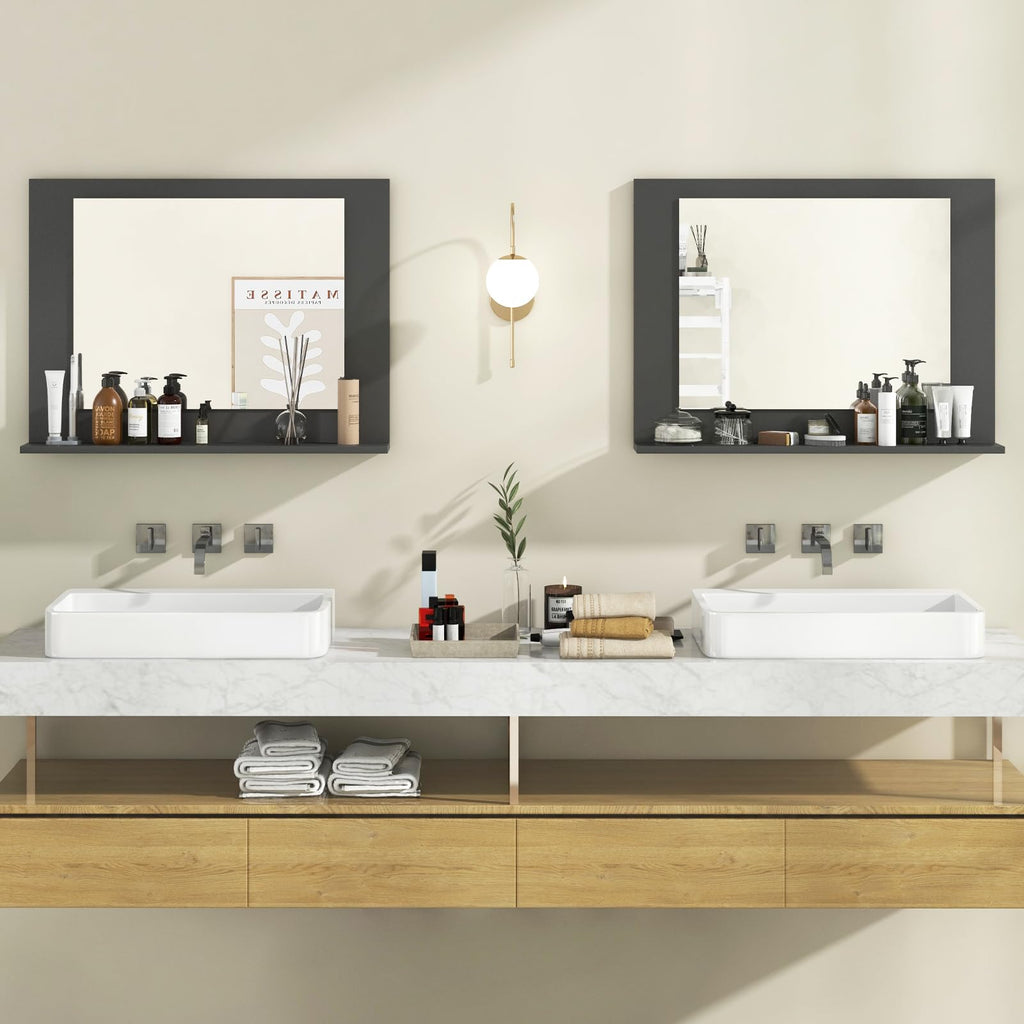 Bathroom Mirror with Shelf