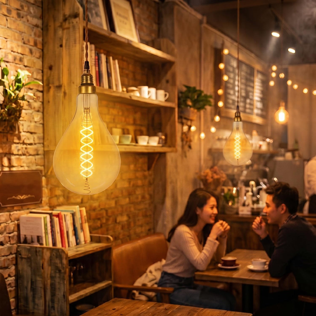 Oversized LED Vintage Filament Edison Light Bulb, Giant A Shape