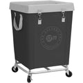 Commercial Laundry Hamper with Heavy Duty Steel Frame, 160 L Industrial Laundry Basket Cart with Wheels , Laundry
