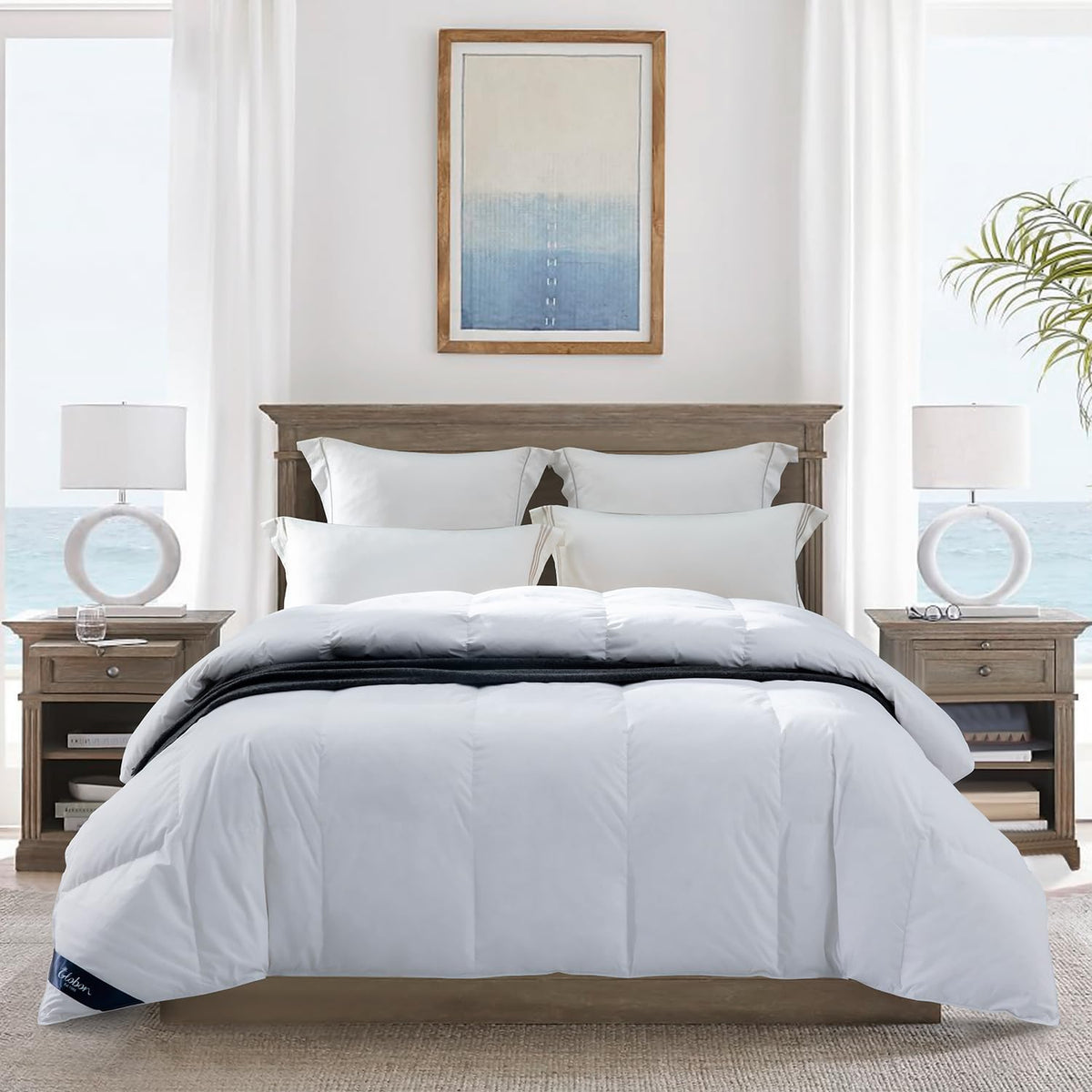 Ultra-Soft Lightweight Down Comforter, Duvet Insert, White