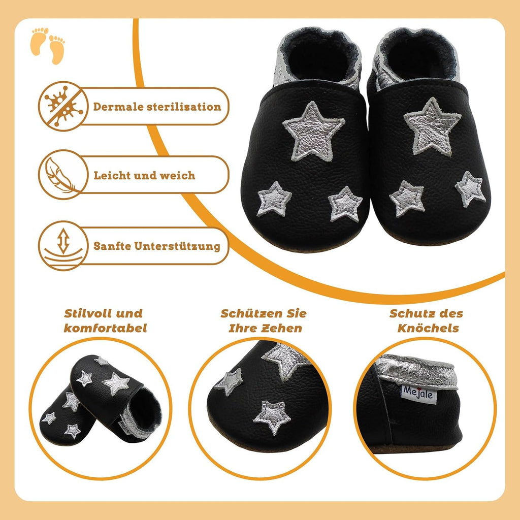 Baby Girls Shoes Infant Boys Leather Moccasins Toddler Slippers
