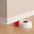 32.8ft Flexible Vinyl Baseboard Trim with Toe, Stick Wall Base