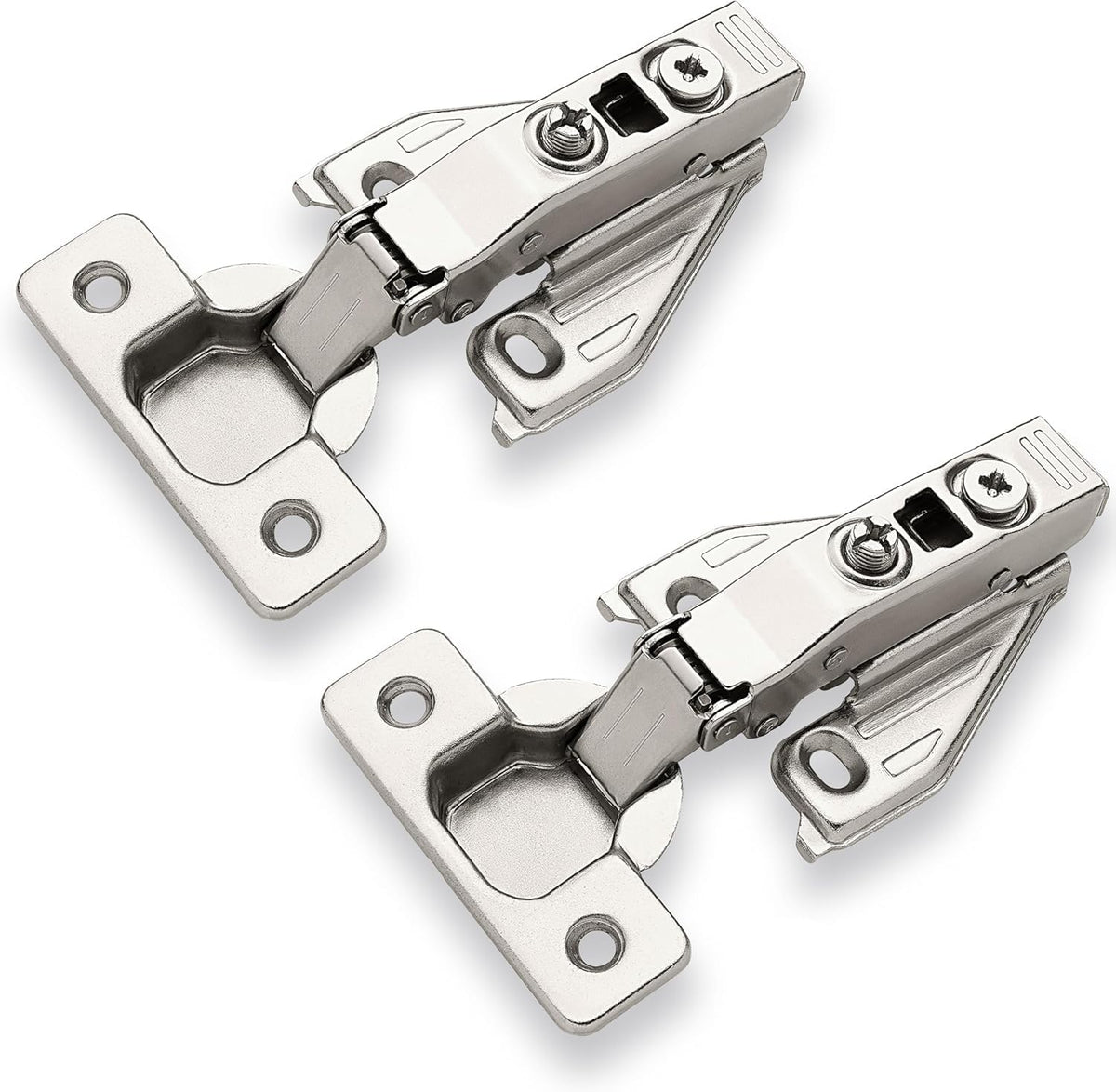 (10 PCS) Full Overlay Soft Close Cabinet Hinges Cabinets - 105° Face Frame Concealed Cabinet Door Hinge -3 Way