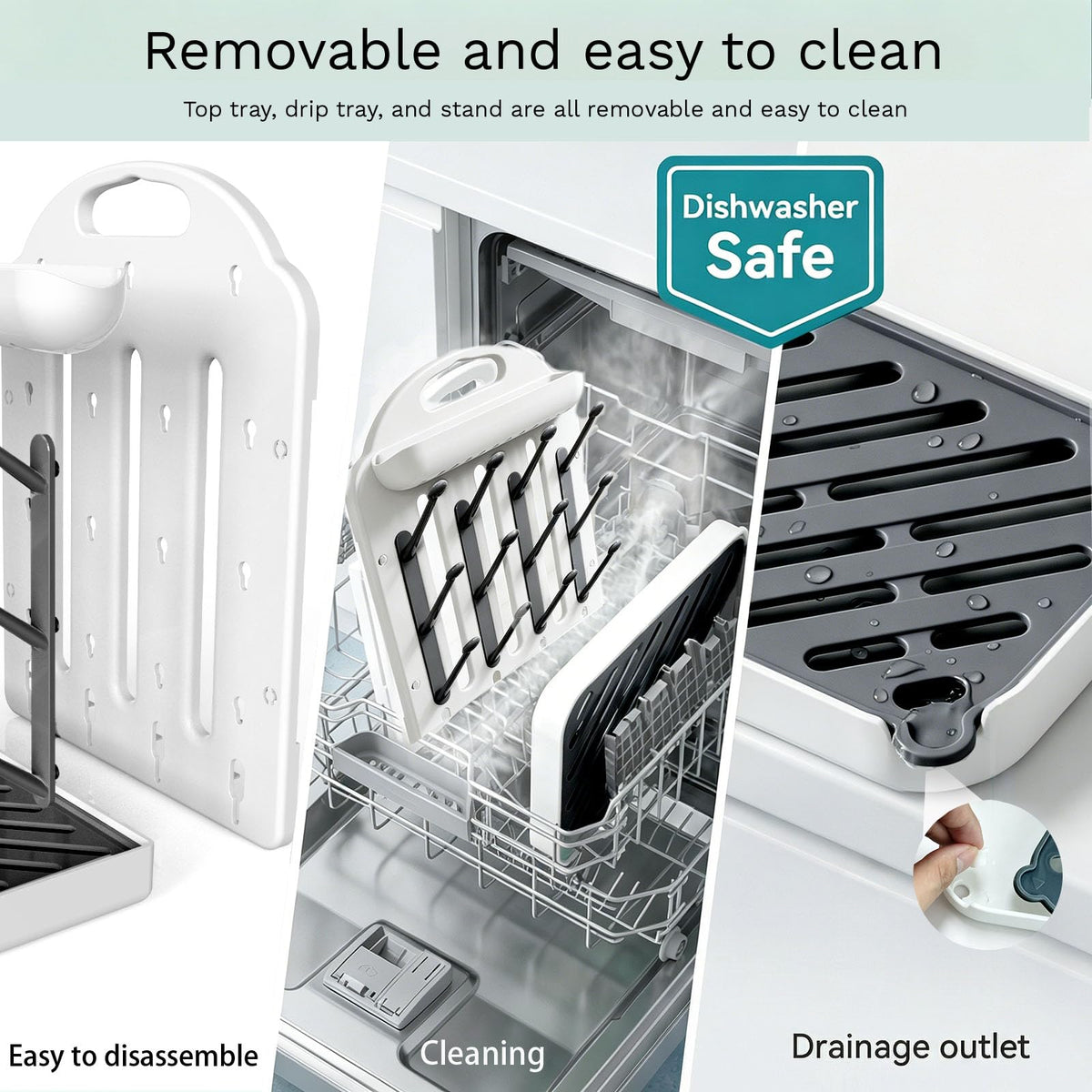 Baby Bottle Drying Rack, Modular Vertical Bottle Drying Rack for Baby Bottles, Pump Parts and Pacifiers, Space Saving