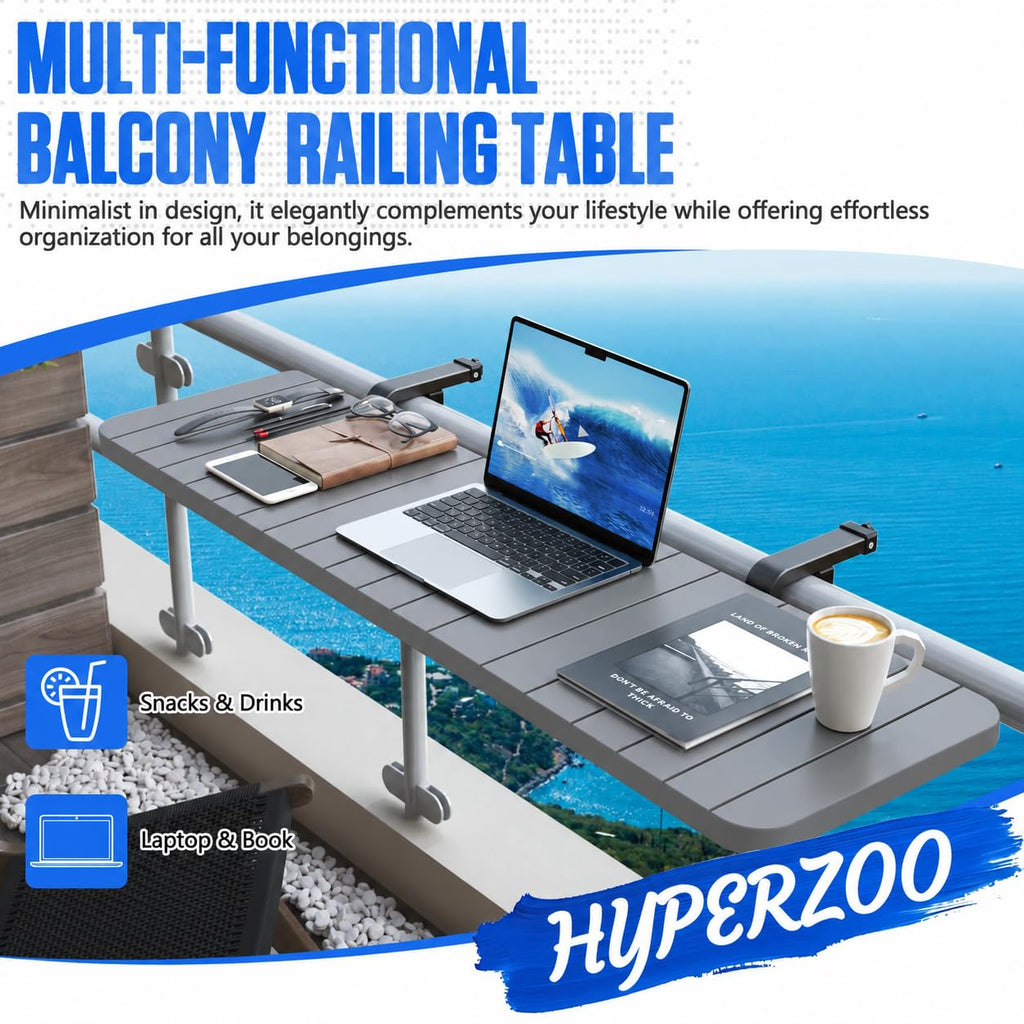 Balcony Table Outdoor Patio Bar Balcony Bar Table for Railings