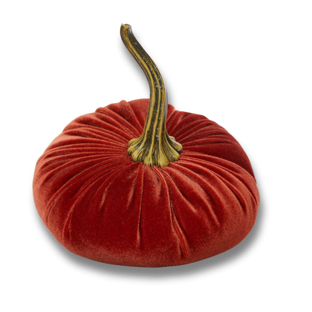 Rust 6.25 inch Velvet Pumpkin (Rust)
