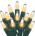 Lights Clear White 2 Pack Total 200 Count Incandescent Lights UL Certified Connectable Christmas Tree Lights