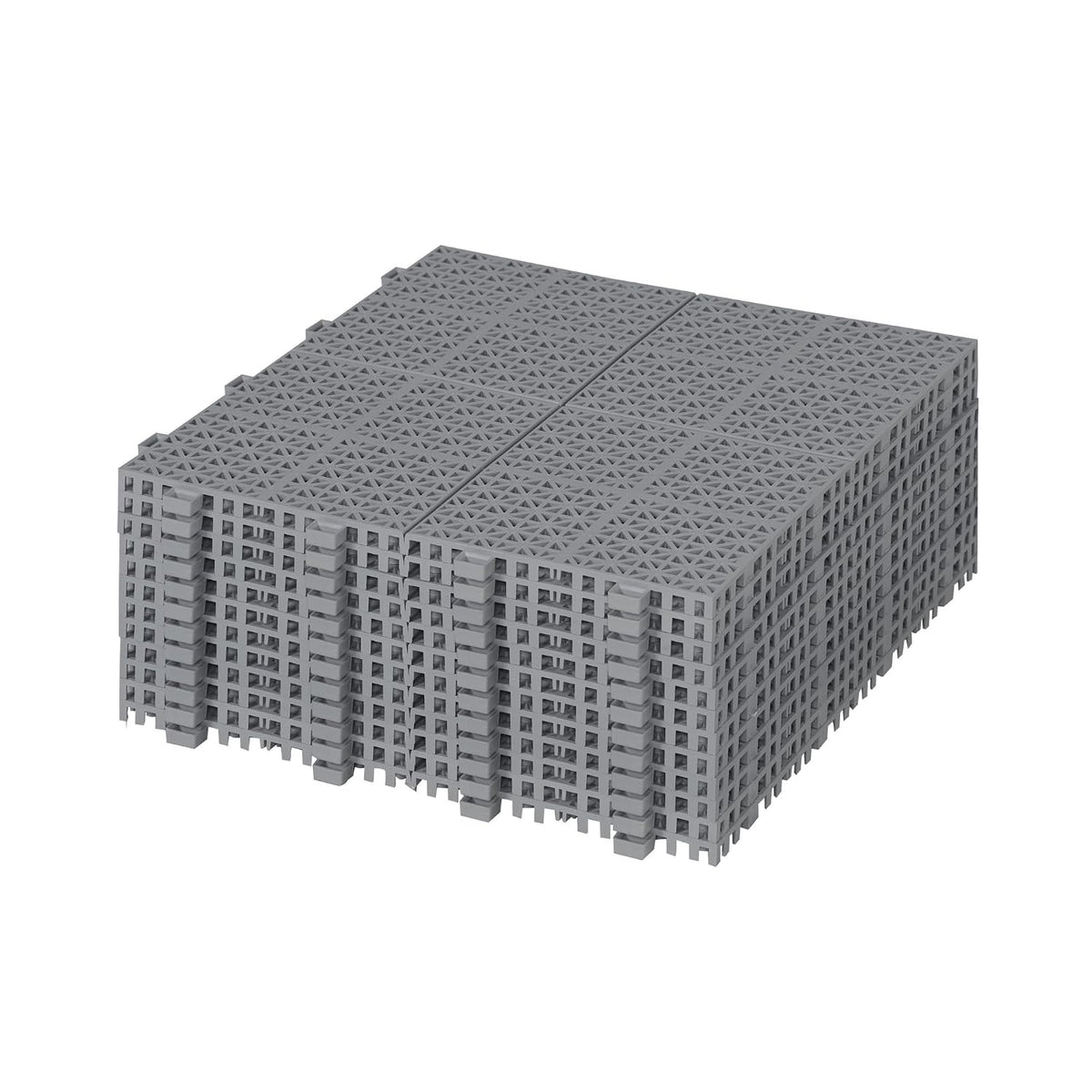 Interlocking 12 PCS Black Drainage Tiles 12 x 12 x 0.43 Inches, Outdoor Floor Tiles for Pool Shower Bathroom Deck Patio