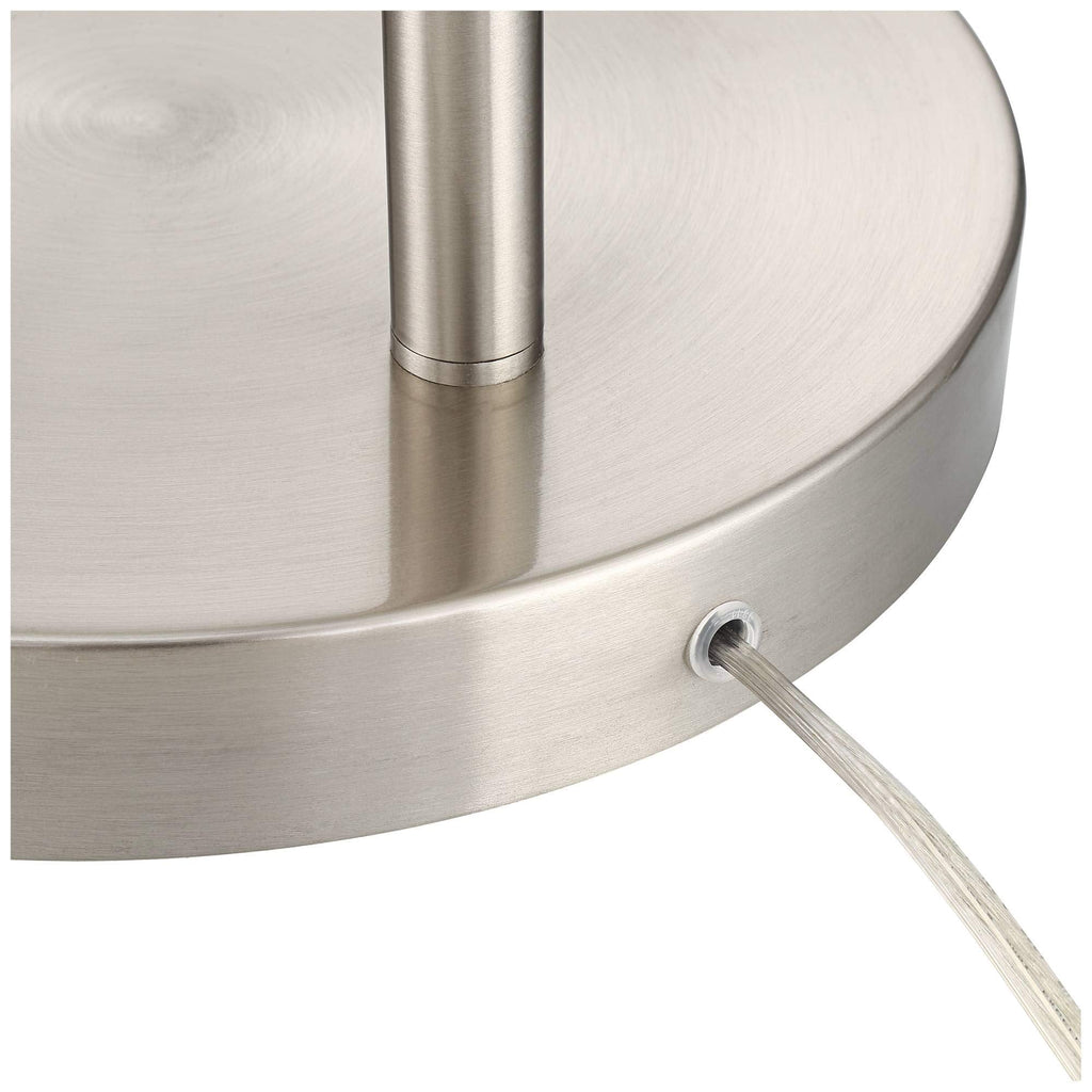 Inspired Arco Style Cora 72" Tall Brushed Nickel Modern Arc Floor Lamp