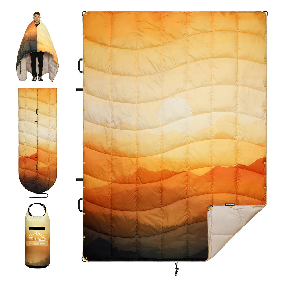 Camping Blanket Puffy Camp Blanket Large Outdoor Blanket