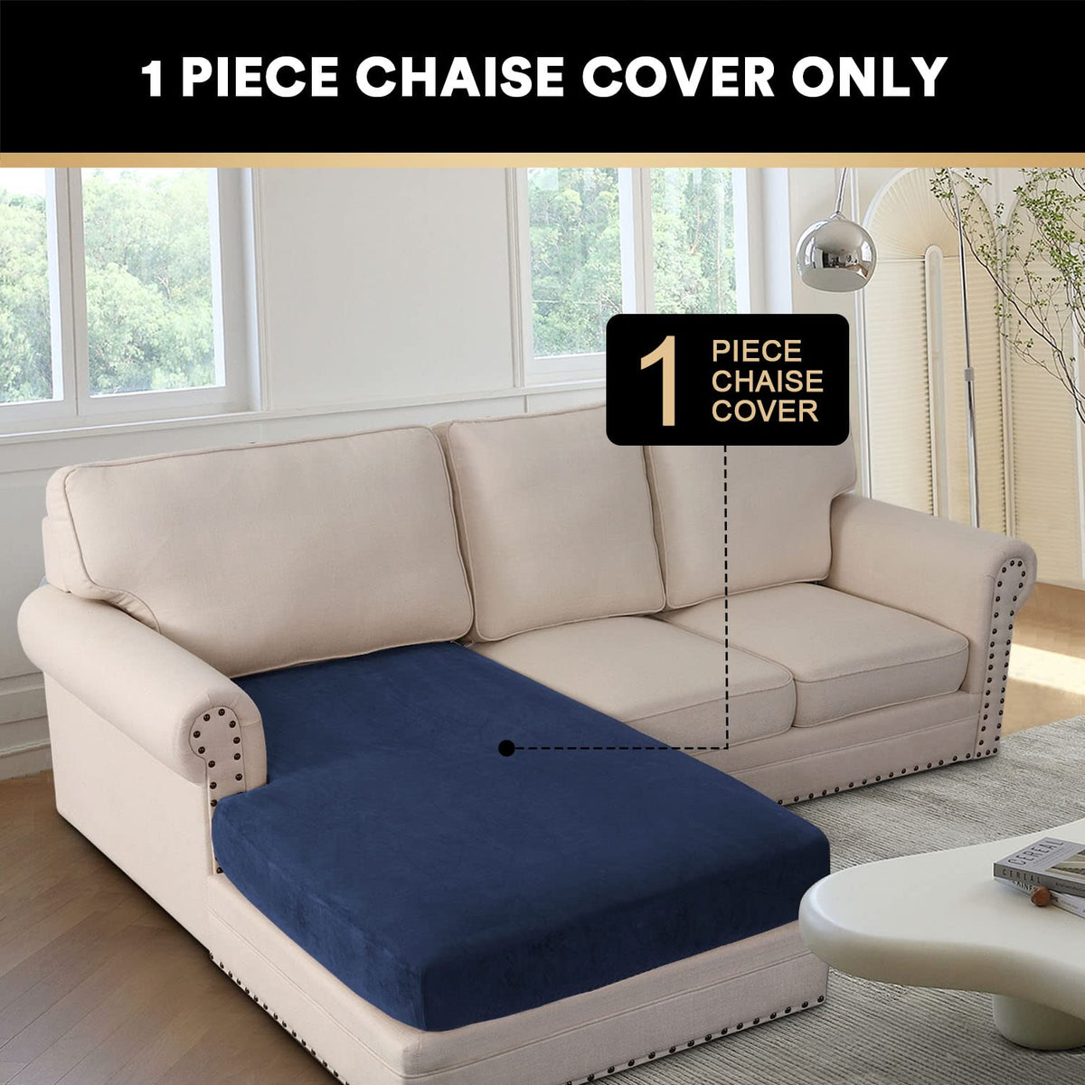 Sectional Couch Covers Velvet Couch Cover for Dogs Washable L Shaped Couch Cover 1 Piece Individual Sectional Couch