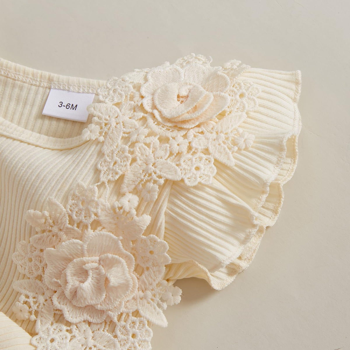 Newborn Baby Girl Summer Dress Ruffle Sleeveless Floral Embroidery Romper Dress Headband Beautiful Clothes Set