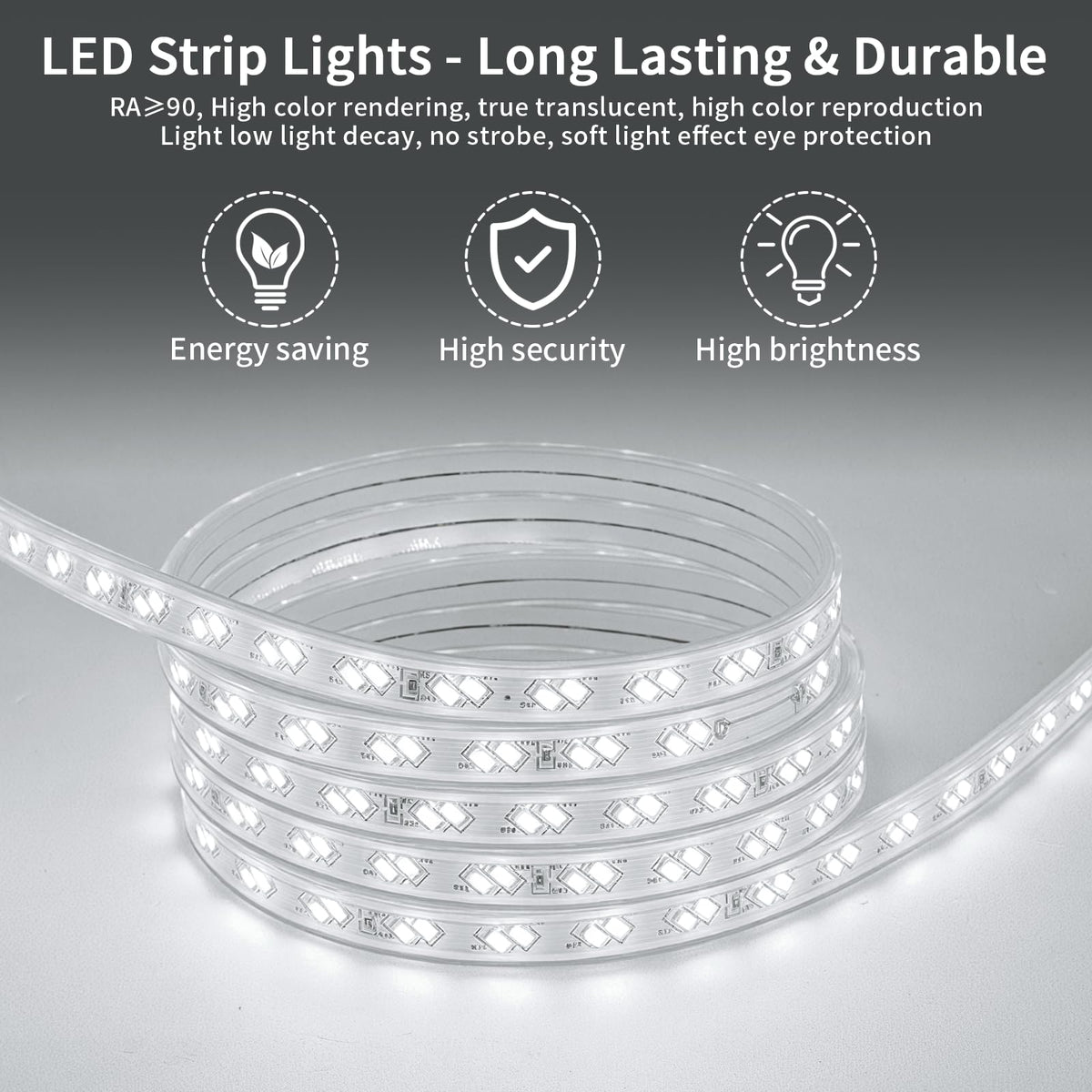 48x32 LED Bathroom Mirror, Shatterproof Mirror with Light