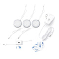 Under Cabinet Puck Lights with Hand Wave Sensor - Circular LED Cabinet Lights - Dimmable - Pack of 3, Warm White